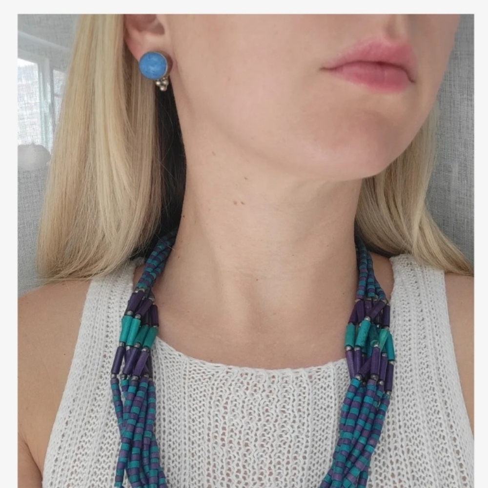 Blue Sterling Earrings